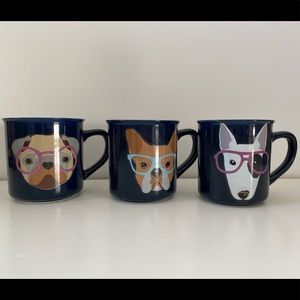 Dogs in glasses (trio) coffee mug